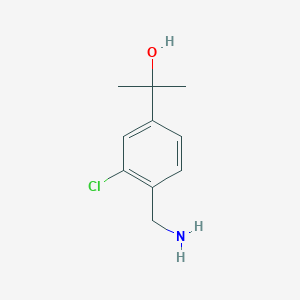 molecular formula C10H14ClNO B1465161 2-[4-(Aminomethyl)-3-chlorophenyl]-2-propanol CAS No. 214759-38-3