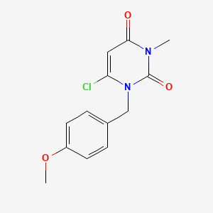molecular formula C13H13ClN2O3 B1465164 6-Chloro-1-(4-methoxybenzyl)-3-methylpyrimidine-2,4(1H,3H)-dione CAS No. 916764-89-1