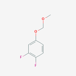 molecular formula C8H8F2O2 B1465169 1,2-二氟-4-(甲氧基甲氧基)苯 CAS No. 749230-22-6