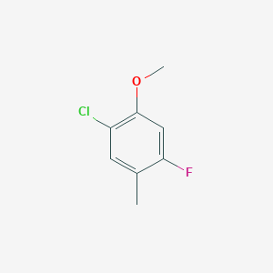 molecular formula C8H8ClFO B1465170 1-Chloro-4-fluoro-2-methoxy-5-methylbenzene CAS No. 211172-71-3