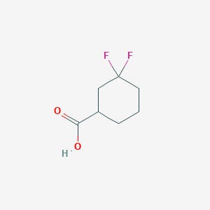 molecular formula C7H10F2O2 B1465172 3,3-Difluorocyclohexanecarboxylic acid CAS No. 849669-20-1