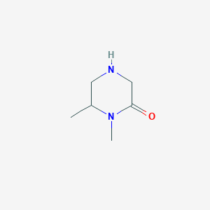 molecular formula C6H12N2O B1465175 1,6-二甲基哌嗪-2-酮 CAS No. 851726-91-5