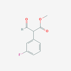 molecular formula C10H9FO3 B1465177 Methyl 2-(3-fluorophenyl)-3-oxopropanoate CAS No. 2168280-26-8