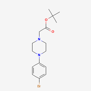 molecular formula C16H23BrN2O2 B1465179 [4-(4-Bromophenyl)-piperazin-1-yl]-acetic acid tert-butyl ester CAS No. 153747-34-3