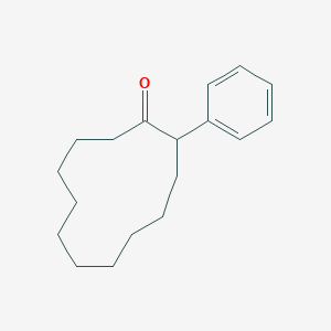 molecular formula C18H26O B14651793 Cyclododecanone, 2-phenyl- CAS No. 50717-87-8