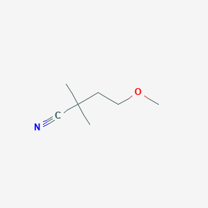 B1465180 4-Methoxy-2,2-dimethylbutanenitrile CAS No. 873989-43-6