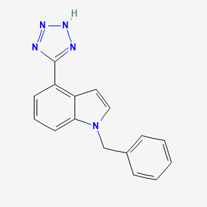molecular formula C16H13N5 B1465181 1-Benzyl-4-(2h-tetrazol-5-yl)-1h-indole CAS No. 177548-79-7