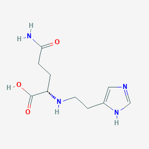 molecular formula C10H16N4O3 B14651856 gamma-Glutamylhistamine CAS No. 46843-88-3