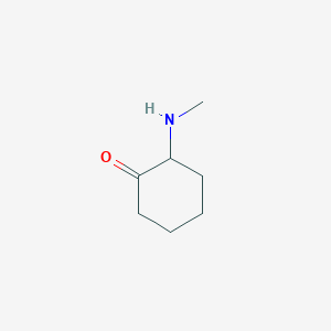 molecular formula C7H13NO B14651867 Cyclohexanone, 2-(methylamino)- CAS No. 53121-35-0