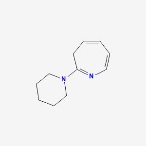 molecular formula C11H16N2 B14651875 2-(Piperidin-1-yl)-3H-azepine CAS No. 48134-48-1