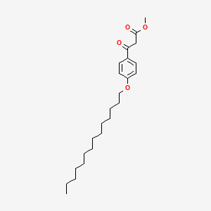 molecular formula C24H38O4 B14651894 Methyl 3-oxo-3-(4-tetradecoxyphenyl)propanoate CAS No. 52244-83-4
