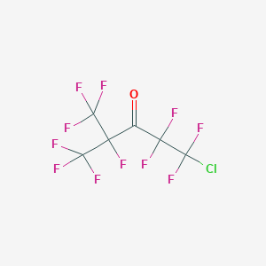 molecular formula C6ClF11O B14651941 1-Chloro-1,1,2,2,4,5,5,5-octafluoro-4-(trifluoromethyl)pentan-3-one CAS No. 42287-81-0