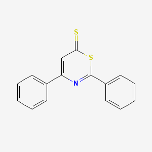 molecular formula C16H11NS2 B14651973 2,4-Diphenyl-6H-1,3-thiazine-6-thione CAS No. 52039-44-8
