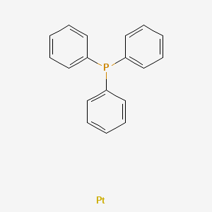 molecular formula C18H15PPt B14652087 Platinum; triphenylphosphane CAS No. 47028-70-6