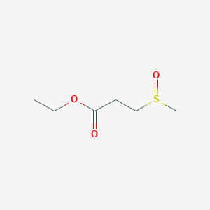molecular formula C6H12O3S B14652107 Ethyl 3-(methanesulfinyl)propanoate CAS No. 52754-04-8