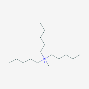 molecular formula C16H36N+ B14652113 N-Methyl-N,N-dipentylpentan-1-aminium CAS No. 45200-25-7