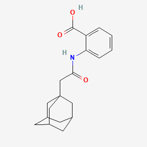molecular formula C19H23NO3 B14652120 N-(3-Adamantylacetyl)anthranilic acid CAS No. 50741-84-9