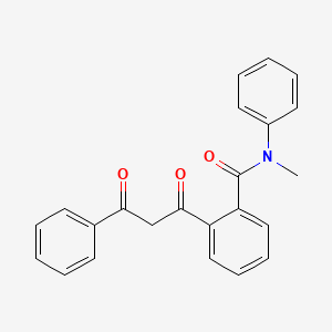 molecular formula C23H19NO3 B14652137 N-Methyl-2-(3-oxo-3-phenylpropanoyl)-N-phenylbenzamide CAS No. 50454-13-2