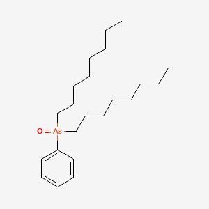 molecular formula C22H39AsO B14652189 Dioctyl(oxo)phenyl-lambda~5~-arsane CAS No. 53236-39-8