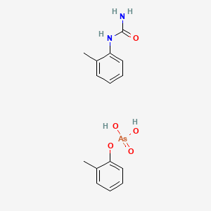 molecular formula C15H19AsN2O5 B14652191 Methylphenyluronium methylphenylarsenate CAS No. 53679-35-9