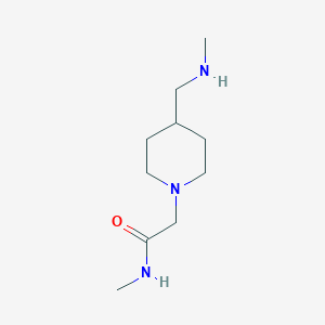 molecular formula C10H21N3O B1465220 N-methyl-2-{4-[(methylamino)methyl]piperidin-1-yl}acetamide CAS No. 1334147-60-2