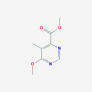 molecular formula C8H10N2O3 B1465224 Methyl 6-methoxy-5-methylpyrimidine-4-carboxylate CAS No. 1353499-28-1