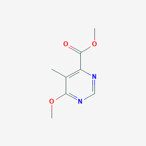 molecular formula C8H10N2O3 B1465224 Methyl 6-methoxy-5-methyl-4-pyrimidinecarboxylate CAS No. 1353499-28-1