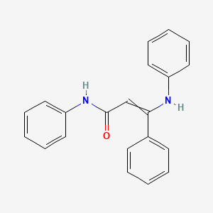 molecular formula C21H18N2O B14652258 3-Anilino-N,3-diphenylprop-2-enamide CAS No. 52561-86-1
