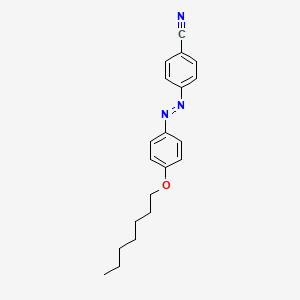molecular formula C20H23N3O B14652272 Benzonitrile, 4-[[4-(heptyloxy)phenyl]azo]- CAS No. 53510-47-7