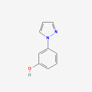 molecular formula C9H8N2O B1465231 3-(1H-pyrazol-1-yl)phenol CAS No. 904315-14-6