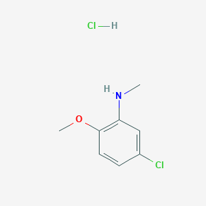 molecular formula C8H11Cl2NO B1465232 5-chloro-2-methoxy-N-methylaniline hydrochloride CAS No. 1306606-86-9