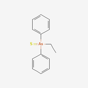 molecular formula C14H15AsS B14652326 Arsine sulfide, ethyldiphenyl- CAS No. 51554-75-7