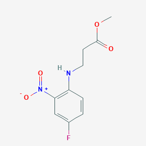 molecular formula C10H11FN2O4 B1465238 Methyl 3-[(4-fluoro-2-nitrophenyl)amino]propanoate CAS No. 1334149-05-1