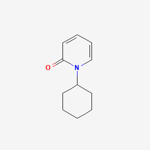 molecular formula C11H15NO B14652413 2(1H)-Pyridinone, 1-cyclohexyl- CAS No. 52200-46-1