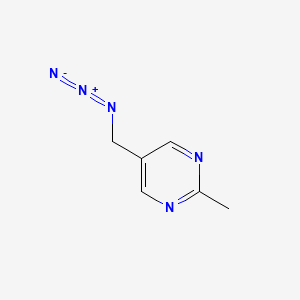 molecular formula C6H7N5 B1465245 5-(Azidomethyl)-2-methylpyrimidine CAS No. 1073428-44-0
