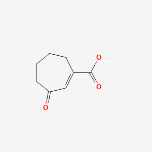 molecular formula C9H12O3 B14652456 3-(Methoxycarbonyl)-2-cycloheptenone CAS No. 42205-57-2