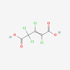 molecular formula C5H2Cl4O4 B14652531 Tetrachloroglutaconic acid CAS No. 40015-48-3