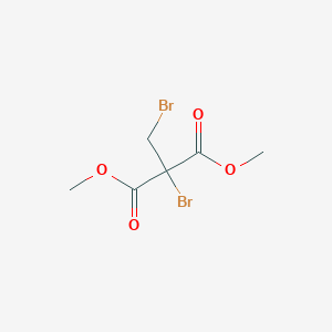 molecular formula C6H8Br2O4 B14652539 Dimethyl bromo(bromomethyl)propanedioate CAS No. 53084-37-0