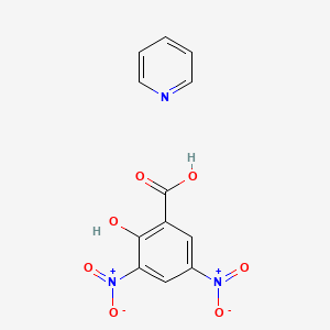 molecular formula C12H9N3O7 B14652568 2-Hydroxy-3,5-dinitrobenzoic acid;pyridine CAS No. 52040-80-9