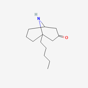 molecular formula C13H23NO B14652616 1-Pentyl-9-azabicyclo[3.3.1]nonan-3-one CAS No. 51856-96-3