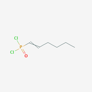 molecular formula C6H11Cl2OP B14652696 Hex-1-en-1-ylphosphonic dichloride CAS No. 41913-01-3
