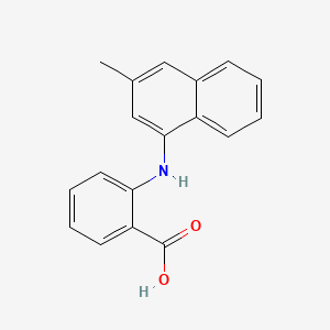 molecular formula C18H15NO2 B14652744 Benzoic acid, 2-((3-methyl-1-naphthalenyl)amino)- CAS No. 51671-12-6