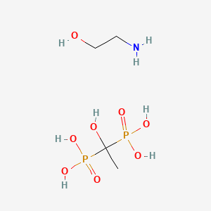 molecular formula C2H8O7P2.C2H7NO<br>C4H15NO8P2 B14652752 Einecs 287-243-8 CAS No. 42220-47-3