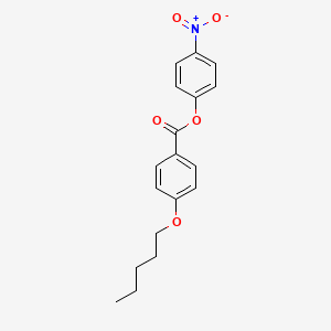 molecular formula C18H19NO5 B14652759 (4-nitrophenyl) 4-pentoxybenzoate CAS No. 50649-77-9