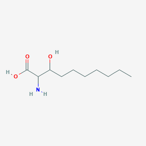 molecular formula C10H21NO3 B14652765 2-Amino-3-hydroxydecanoic acid CAS No. 50730-86-4