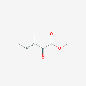 molecular formula C7H10O3 B14652773 Methyl 3-methyl-2-oxopent-3-enoate CAS No. 52893-08-0