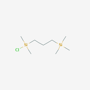 molecular formula C8H21ClSi2 B14652785 Silane, [3-(chlorodimethylsilyl)propyl]trimethyl- CAS No. 51657-40-0