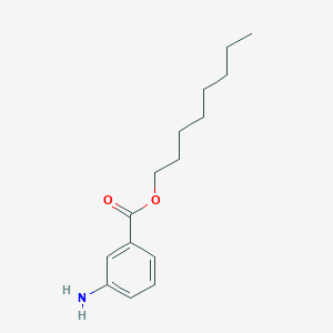 molecular formula C15H23NO2 B14652810 Benzoic acid, 3-amino-, octyl ester CAS No. 52222-35-2