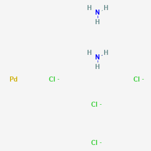 molecular formula Cl4H6N2Pd-4 B14652832 Tetrachlorodiamminepalladium (IV) CAS No. 51064-31-4