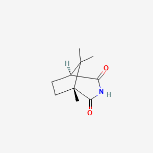 molecular formula C10H15NO2 B14652885 (1R,5S)-1,8,8-trimethyl-3-azabicyclo[3.2.1]octane-2,4-dione CAS No. 52730-21-9